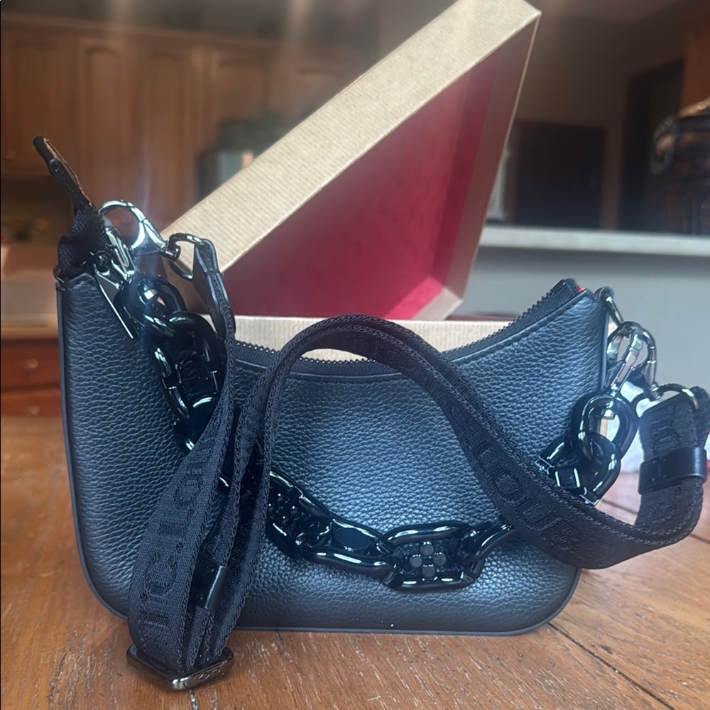 Like New Christian Louboutin Loubilla Chain mini shoulder bag.